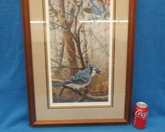 Lot 61. Framed, triple matted, and signed James E. Kennedy print. Number 18 of 780. 30" x 20 1/2".