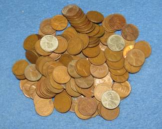Lot 180. 140 Lincoln Wheat Pennies