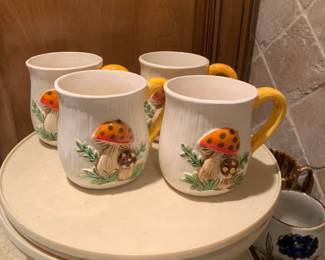 Sears Merry Mushroom coffee mugs