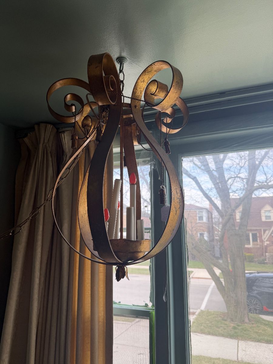 Great Mid Century Swag Lamp
