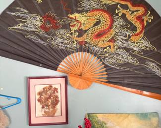 Large decorative fan