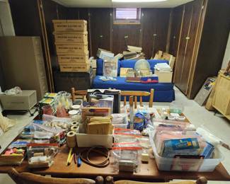 Miscellaneous craft supplies.  