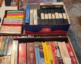VHS,  DVD and Cassettes 