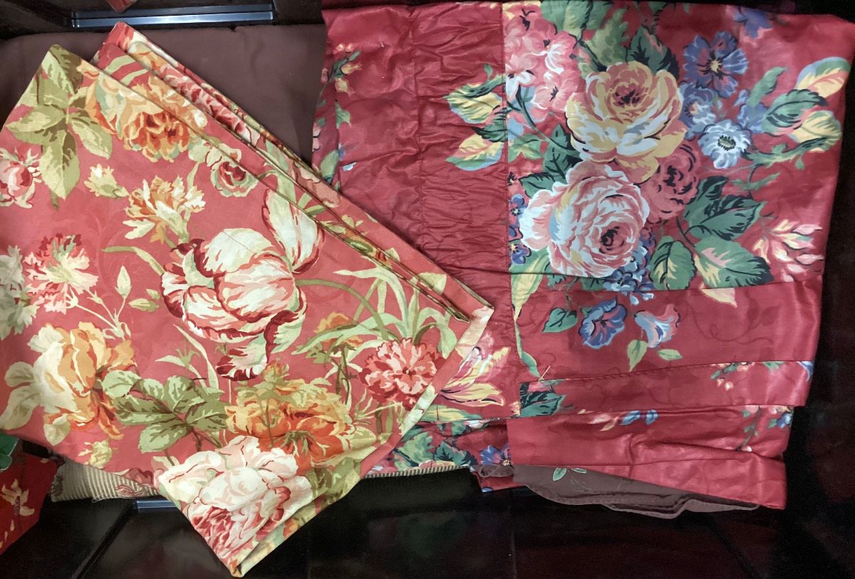 Vintage Floral Drapes