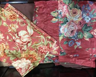 Vintage Floral Drapes