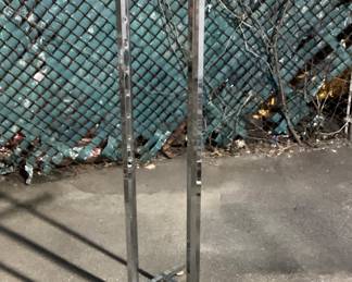 Chrome four way display rack