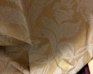 Gold Floral Drapes