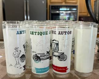 Anchor Hocking Anique Autos Glass Set