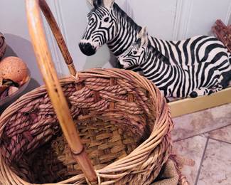 Baskets... and a pair of zebras!