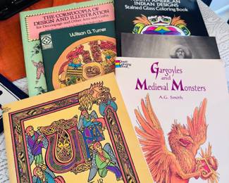 Vintage coloring books