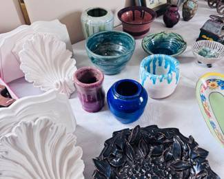 Pottery, wall sconces 