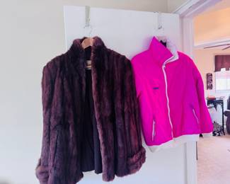 Dittrich Fur coat, vintage reversible Columbia 1990s jacket