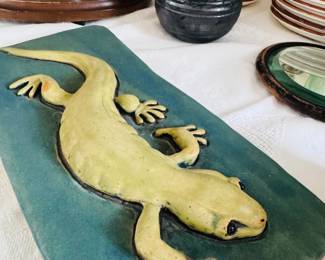 Salamander Earthenware pottery tile