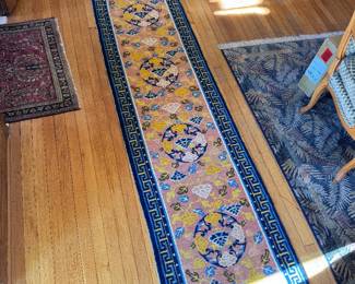 Gorgeous antique woven runner rug