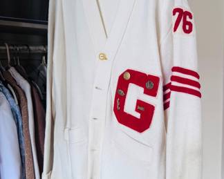 1976 Varsity cardigan sweater