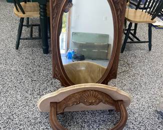 mirror with shelf