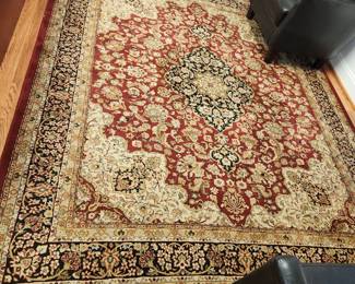 silk area rug