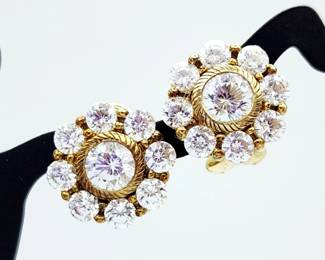 Judith Ripka CZ Earrings