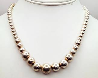 Graduated Sterling Necklace
