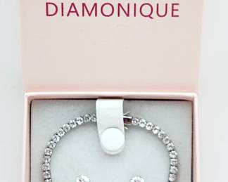Diamonique Bracelet & Earrings