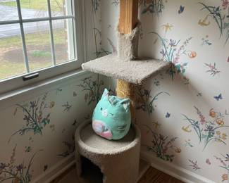 Multi-Level Cat Tree with Condo and Plush Toy