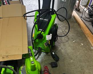 Greenworks, Craftsman, and Chicago Electric Power Tools with Portland Pressure Washer