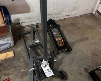 Pittsburgh 300 lb. High Lift Riding Mower/ATV Jack & Craftsman 2 Ton Floor Jack