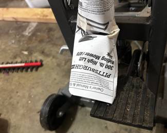 Pittsburgh 300 lb. High Lift Riding Mower/ATV Jack & Craftsman 2 Ton Floor Jack