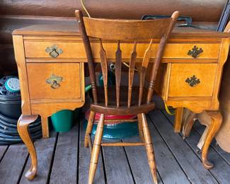 small solid wood desk. $79