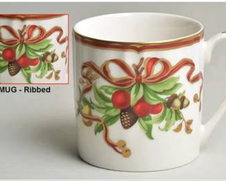 NEW in the Tiffany (new in Box) Christmas mugs. retail $349 EACH. Here, 2 for $198