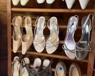 All shoes 5 to 25 dollars. Boots, $20 to $50