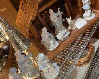 Limoges inspired HUGE nativity set. Pcs are large. $199