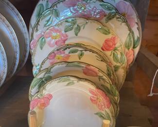 Desert Rose Franciscan dishes. Priced at $2 per piece (when all are purchased)