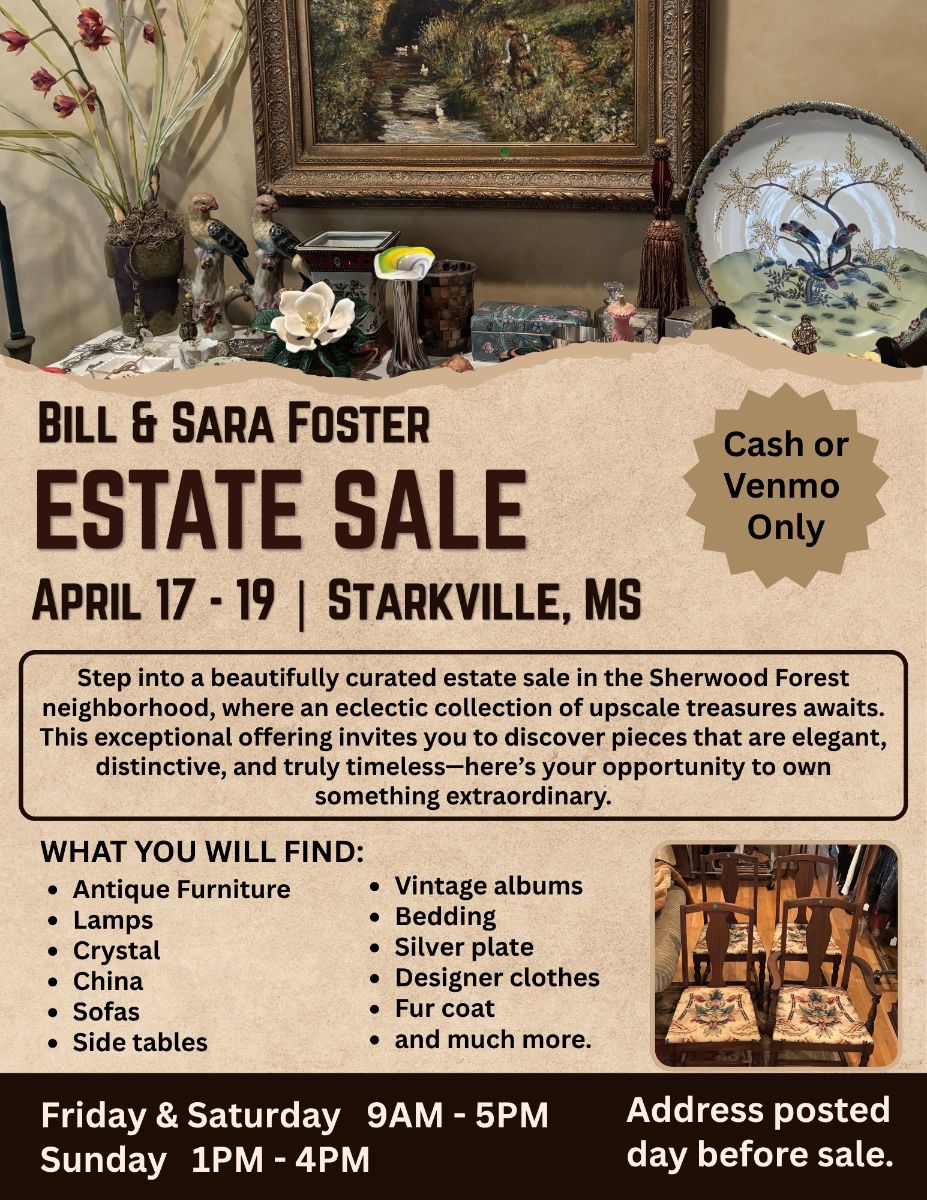 Foster Estate Sale Flyer