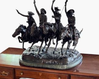 Large Fredric Remington replica - "Coming through the Rye"