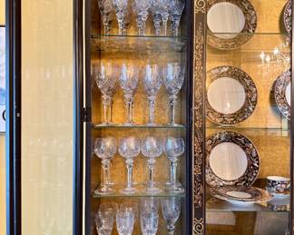 Yugoslavia Rogaska crystal glasses "Gallia" pattern