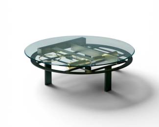 Kaizo Oto vintage 1980's "Art Deco" style coffee table