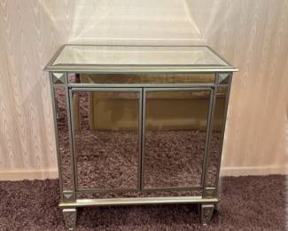 Mirrored Side Cabinet