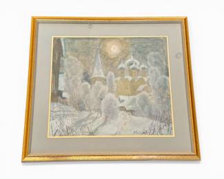 "Beginning of Spring" by Mikhail Fedorovich Petrov (1939-2008) Russia