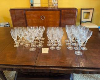 Yugoslavia Rogaska crystal glasses "Gallia" pattern