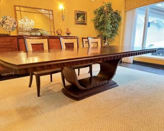 Dining Table shown with 2 leaves inserted
