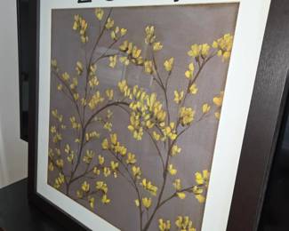 Z Gallerie “Forsythia” Art Custom Framed