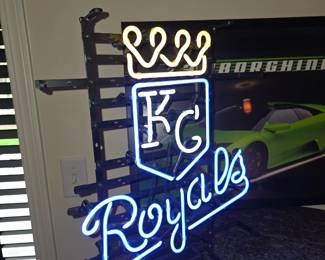 KC Royals neon bar sign