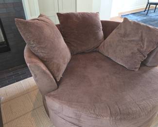 Pottery Barn oversized cuddler chair