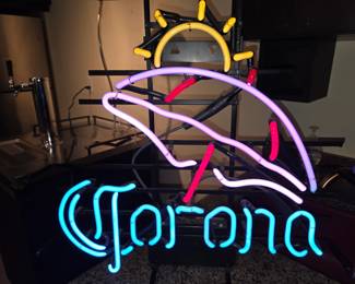Corona neon bar sign