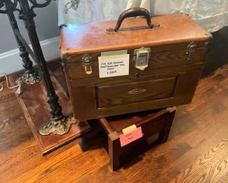 Oak Craftsman tool chest