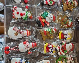 Handmade polymer clay Christmas ornaments