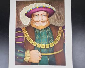 Lot #65 - John Longendorfer Signed Limited Edition King Henry Print 1/275 Vintage Artwork