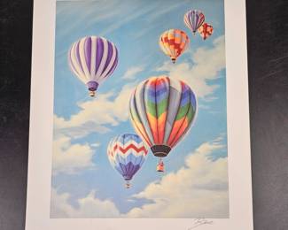 Lot #14 - Signed Glen Fortune Banse "Gentle Giants" Hot Air Balloon Lithograph Artwork