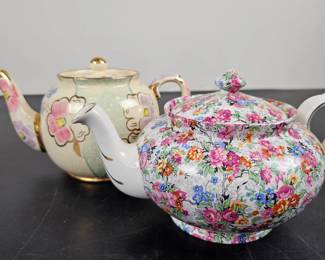 Vintage Price Bros Teapot and Lord Nelson Ware "Marina" Floral Ceramic Teapot Set - English Fine China Tea Collection